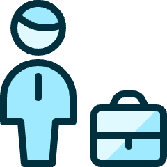 Human Resources Businessman Icon from Ultimate Duotone Set