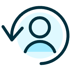 Human Resources Employee Previous Icon from Ultimate Duotone Set