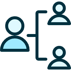 Human Resources Hierarchy 1 Icon from Ultimate Duotone Set