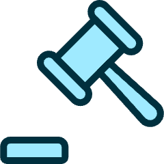 Legal Hammer 1 Icon from Ultimate Duotone Set