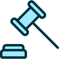 Legal Hammer Icon from Ultimate Duotone Set