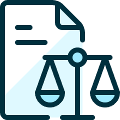 Legal Scale Document Icon from Ultimate Duotone Set