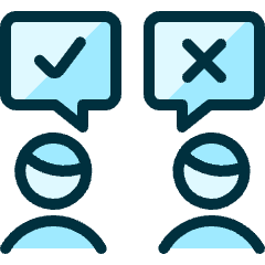 Team Approve Disapprove Icon from Ultimate Duotone Set