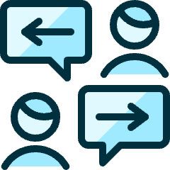 Team Exchange Chat Icon from Ultimate Duotone Set