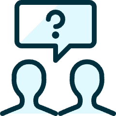 Team Meeting Message Question Icon from Ultimate Duotone Set