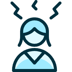 User Woman Stress Icon from Ultimate Duotone Set