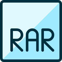 File Rar 1 Icon from Ultimate Duotone Set