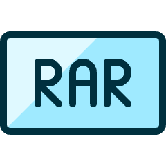 File Rar Icon from Ultimate Duotone Set