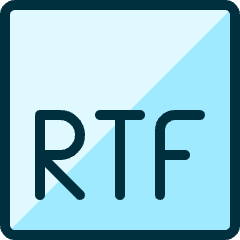 File Rtf 1 Icon from Ultimate Duotone Set