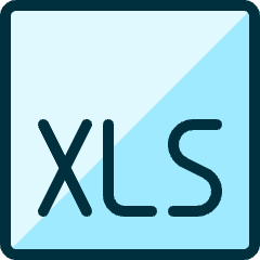 File Xls 1 Icon from Ultimate Duotone Set