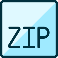 File Zip 1 Icon from Ultimate Duotone Set