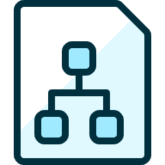 Office File Hierarchy Icon from Ultimate Duotone Set