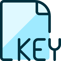 Office File Key 1 Icon from Ultimate Duotone Set