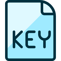 Office File Key Icon from Ultimate Duotone Set