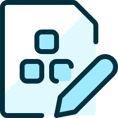 Office File Module Edit Icon from Ultimate Duotone Set