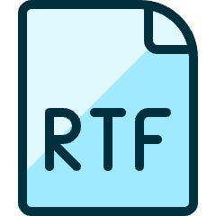 Office File Rtf Icon from Ultimate Duotone Set