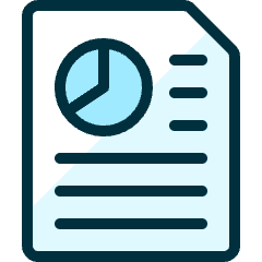 Office File Text Graph Icon from Ultimate Duotone Set