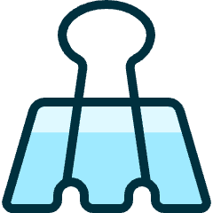 Office Clipper Icon from Ultimate Duotone Set