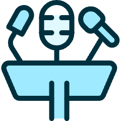 Presentation Microphone Icon from Ultimate Duotone Set