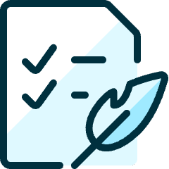 List Quill Icon from Ultimate Duotone Set