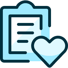 Task List Heart Icon from Ultimate Duotone Set