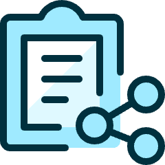 Task List Share Icon from Ultimate Duotone Set