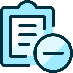Task List Subtract Icon from Ultimate Duotone Set