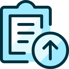 Task List Upload 1 Icon from Ultimate Duotone Set