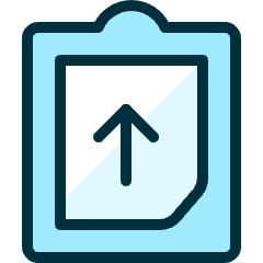 Task List Upload Icon from Ultimate Duotone Set