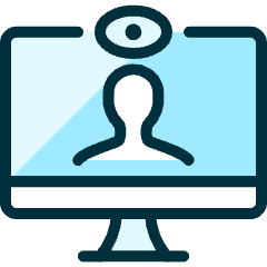 Meeting Monitor Webcam Icon from Ultimate Duotone Set