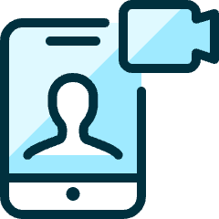 Meeting Smartphone Icon from Ultimate Duotone Set