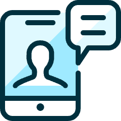 Meeting Smartphone Message Icon from Ultimate Duotone Set