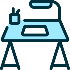 Office Desk Lamp Icon from Ultimate Duotone Set