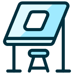 Office Drawing Board Icon from Ultimate Duotone Set