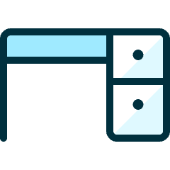 Office Table Icon from Ultimate Duotone Set