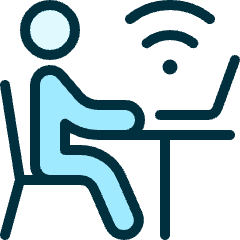 Office Work Wireless Icon from Ultimate Duotone Set