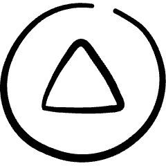 Arrow Button Circle Up Icon from Freehand Set