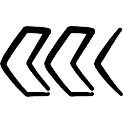 Arrow Double Left 1 Icon from Freehand Set