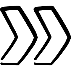 Arrow Double Right Icon from Freehand Set