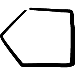 Arrow Left 2 Icon from Freehand Set