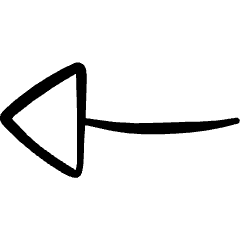 Arrow Left Icon from Freehand Set