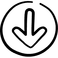 Arrow Thick Circle Down 1 Icon from Freehand Set