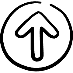 Arrow Thick Circle Up 1 Icon from Freehand Set