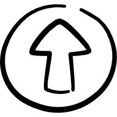 Arrow Thick Circle Up Icon from Freehand Set