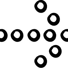 Arrow Thick Dot Right Icon from Freehand Set