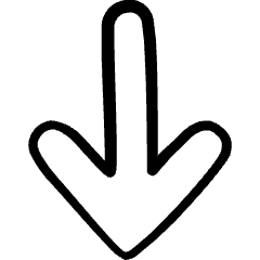 Arrow Thick Down 2 Icon from Freehand Set