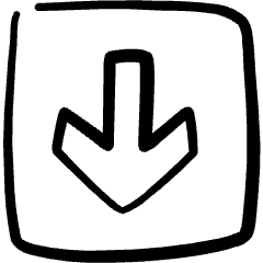 Arrow Thick Down 4 Icon from Freehand Set