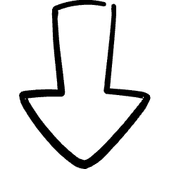 Arrow Thick Down Icon from Freehand Set