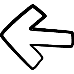 Arrow Thick Left 1 Icon from Freehand Set