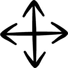 Diagram All Direction Expand Icon from Freehand Set